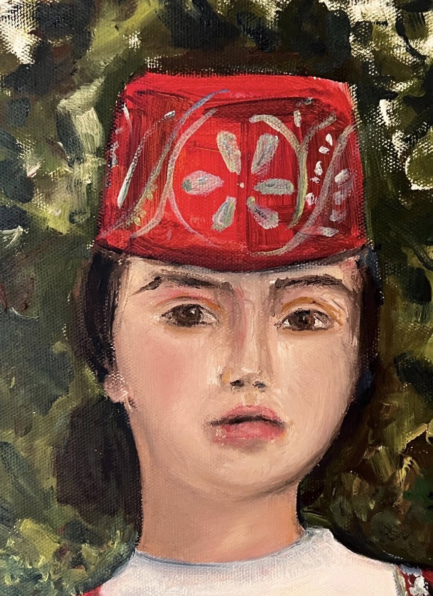 Detail of Crimean Tatar Girl painting